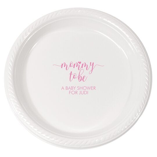 Mommy to Be Plastic Plates